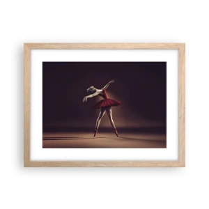 Poster in cornice rovere chiaro - Prima ballerina - 40x30 cm