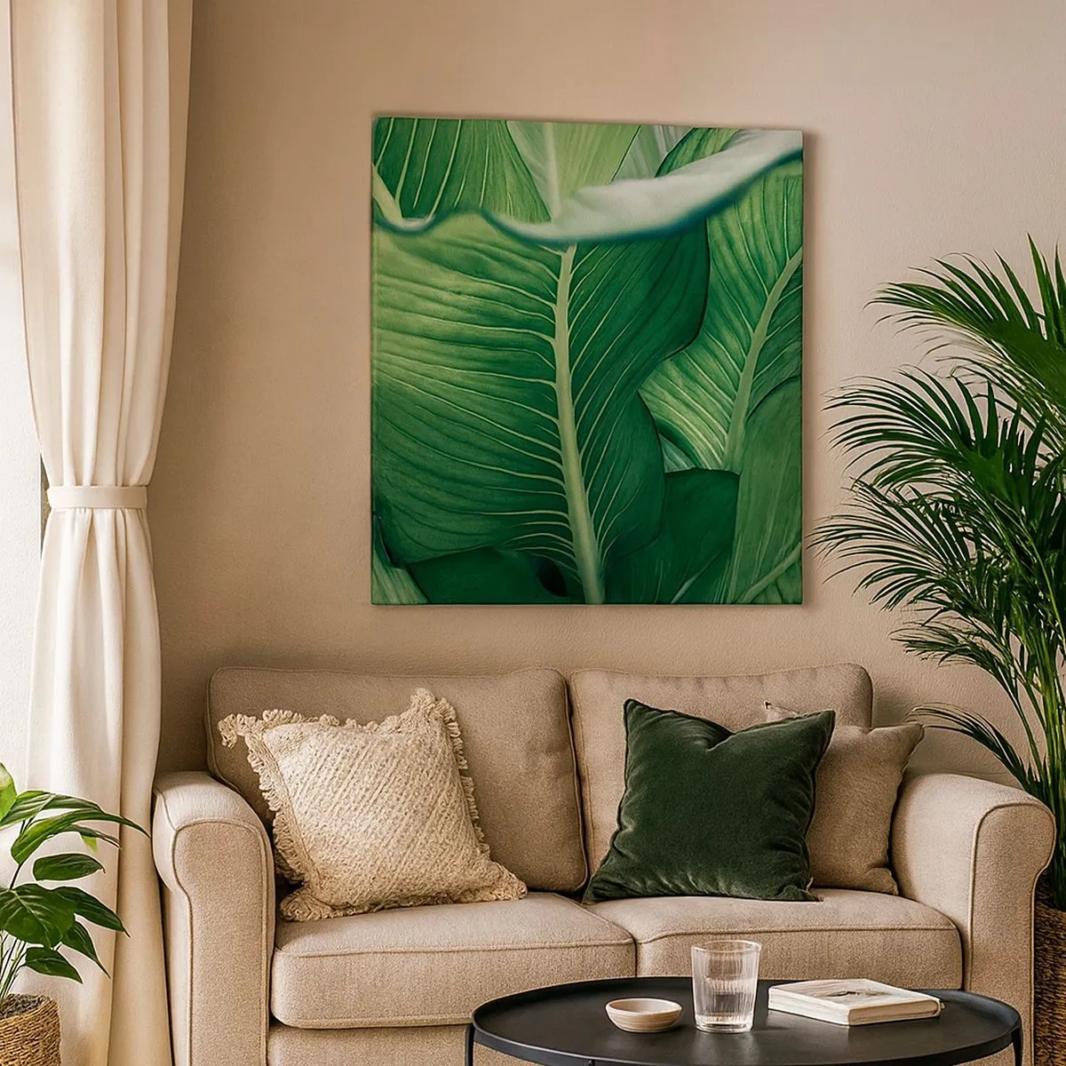 Quadro su tela - Stampe su Tela - Una vita intensamente verde - 30x30 cm