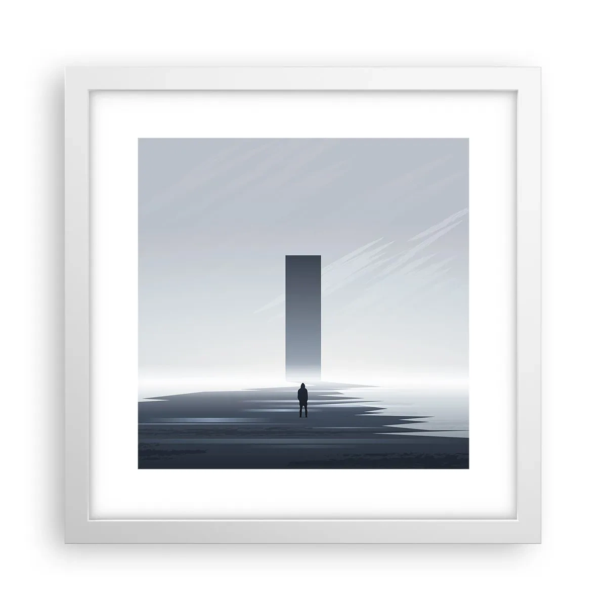 Poster in cornice bianca - Opportunità o minaccia? - 30x30 cm