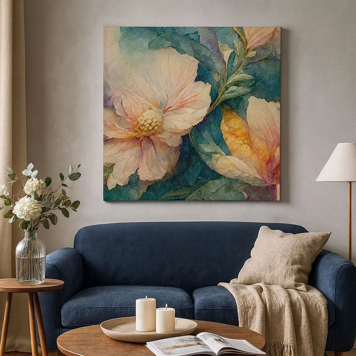 Quadro su tela - Stampe su Tela - Delicatezza pura - 30x30 cm