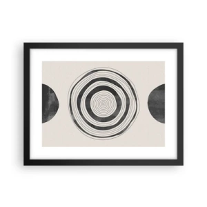 Poster in cornice nera - Conta ciò che sta in mezzo - 40x30 cm