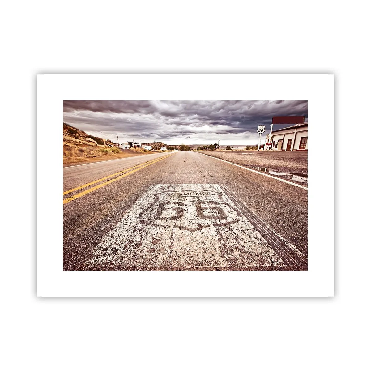 Poster - La Route 66: una leggenda americana - 40x30 cm