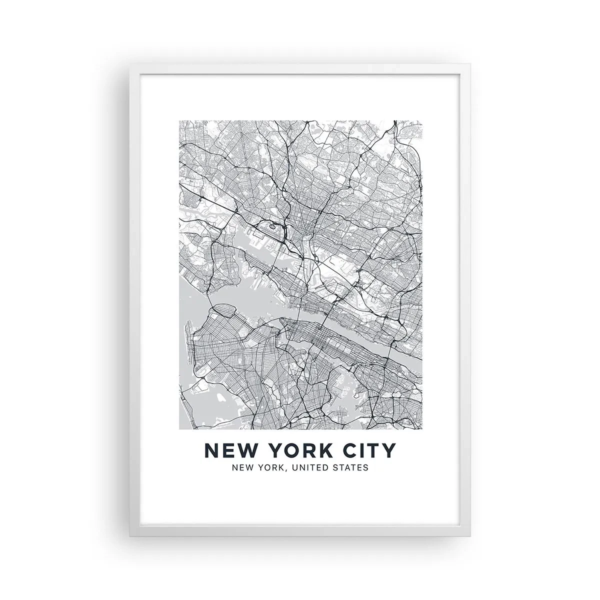 Poster in cornice bianca - Anatomia della metropoli - 50x70 cm