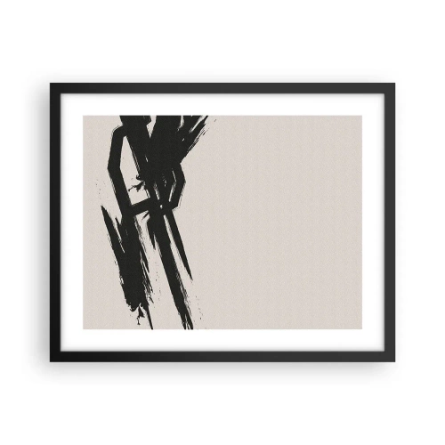 Poster in cornice nera - Corsa sfrenata - 50x40 cm