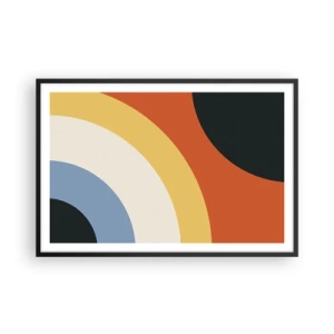 Poster in cornice nera - Verso di se - 91x61 cm