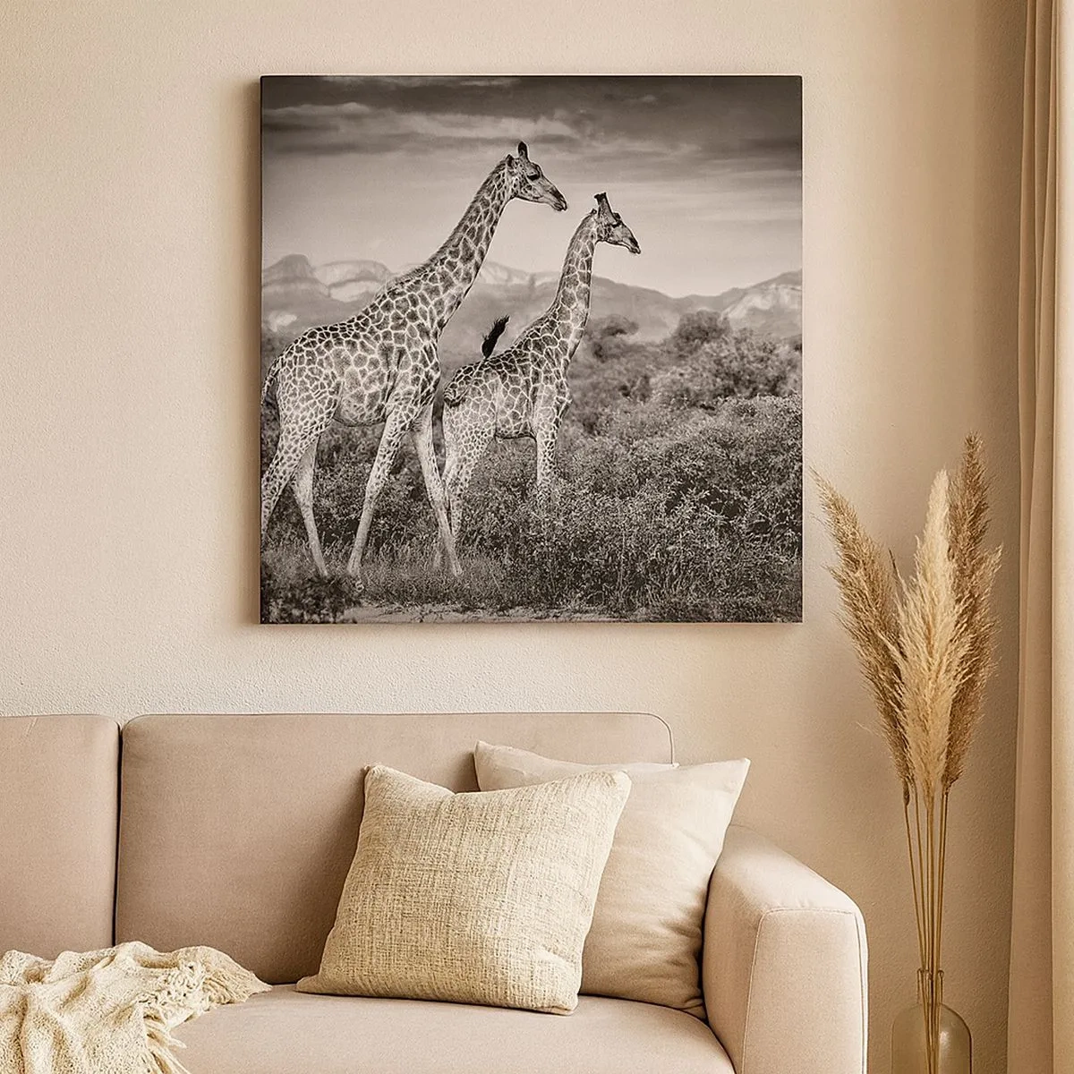 Quadro su tela - Stampe su Tela - Alta classe in Africa - 30x30 cm