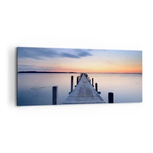 Quadro su tela - Stampe su Tela - La calma di un dolce tramonto - 100x40 cm