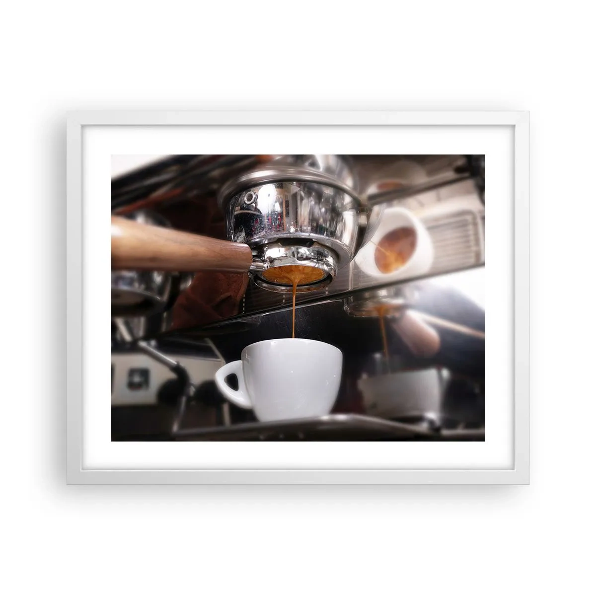 Poster in cornice bianca - Il miglior momento della giornata - 50x40 cm