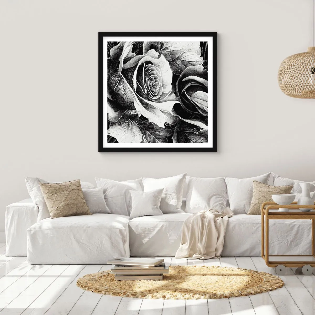 Poster in cornice nera - Sempre regina - 30x30 cm