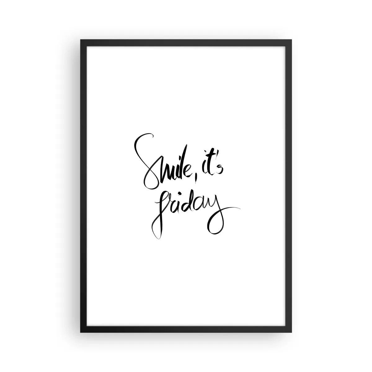 Poster in cornice nera - Vera gioia - 50x70 cm