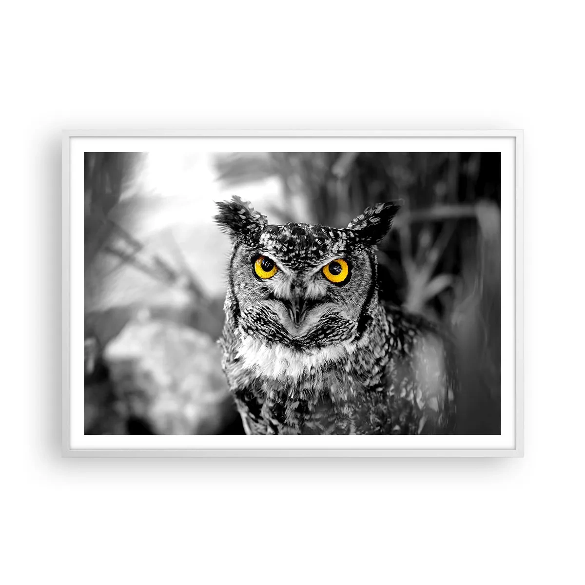 Poster in cornice bianca - Non si può nascondere niente - 100x70 cm