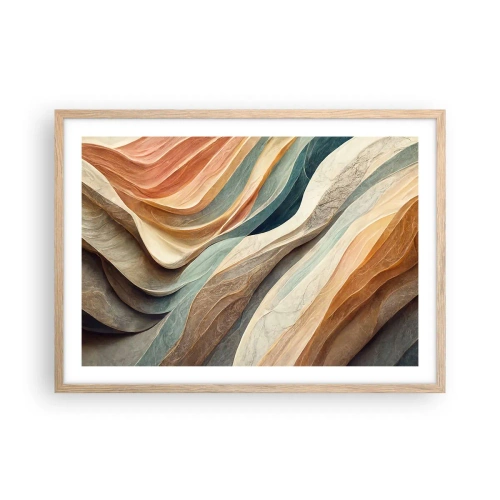 Poster in cornice rovere chiaro - L'attimo prima del cambiamento - 70x50 cm