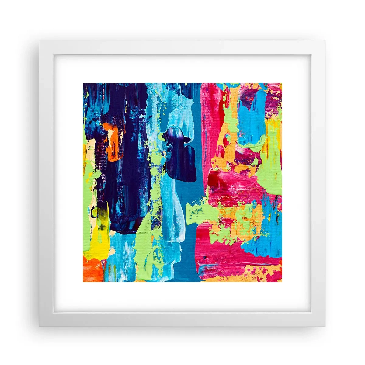 Poster in cornice bianca - La vita è bella! - 30x30 cm