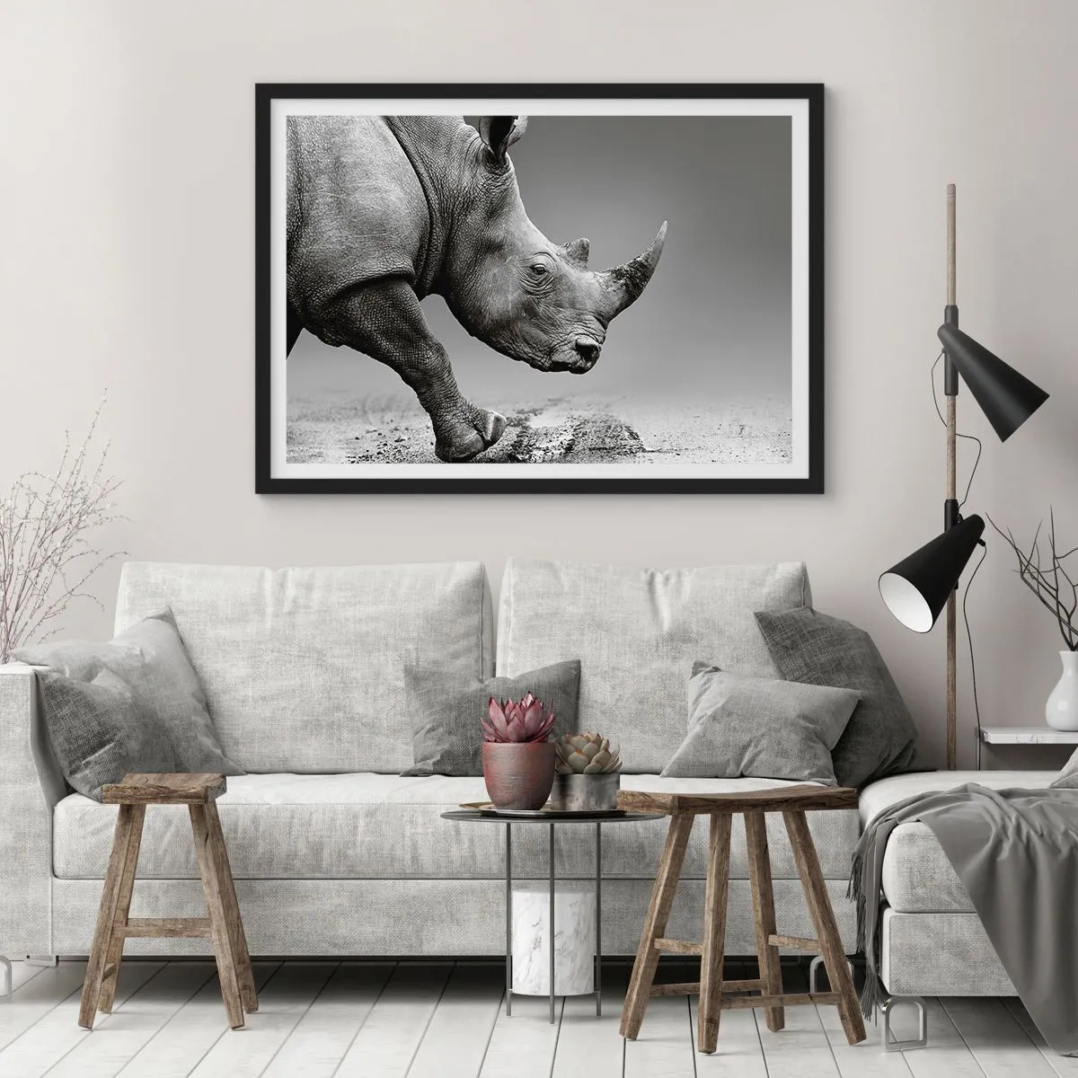Poster in cornice nera - Forza irrefrenabile - 40x30 cm