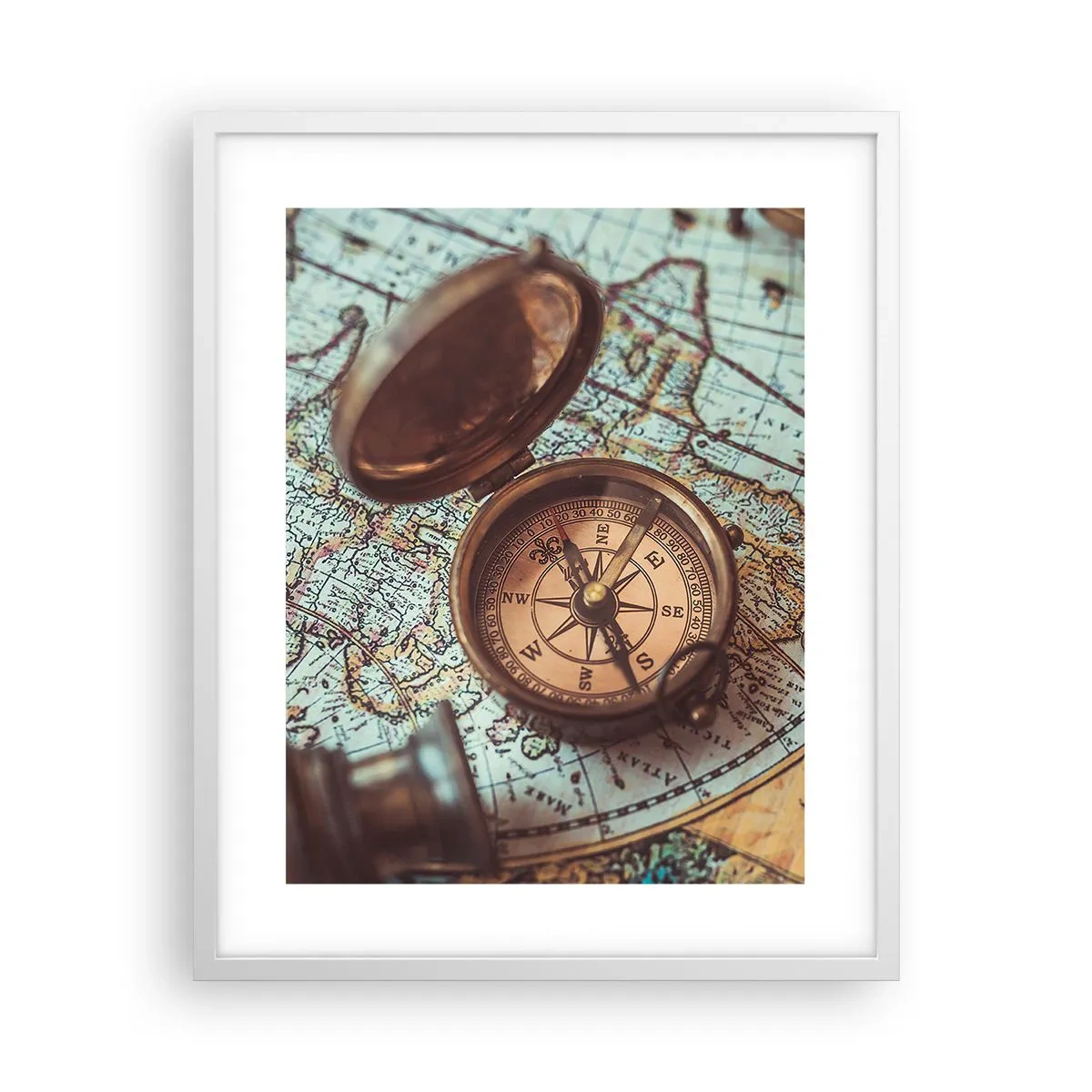 Poster in cornice bianca - Per il cercatore di avventure - 40x50 cm