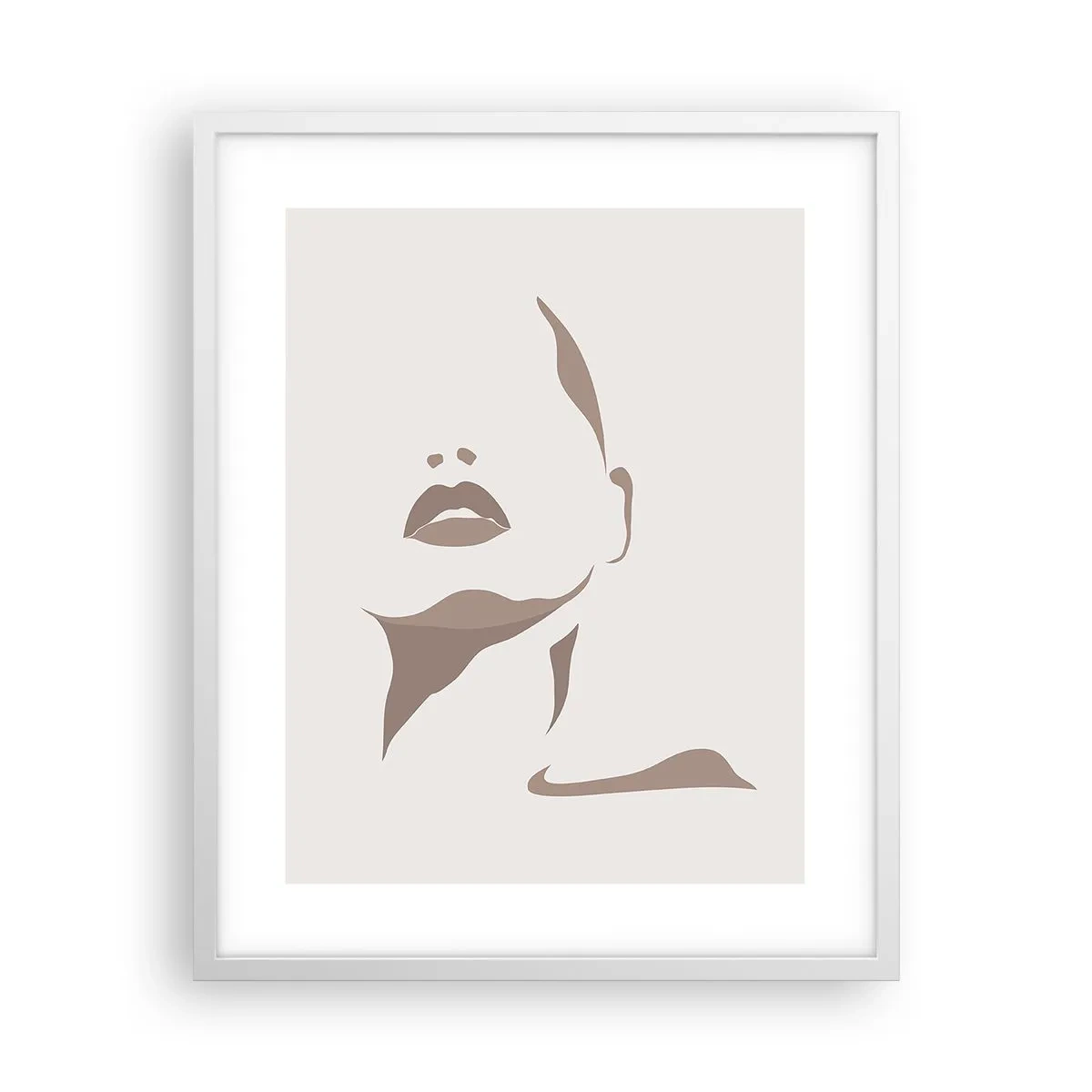 Poster in cornice bianca - Fatta di luce e ombra - 40x50 cm