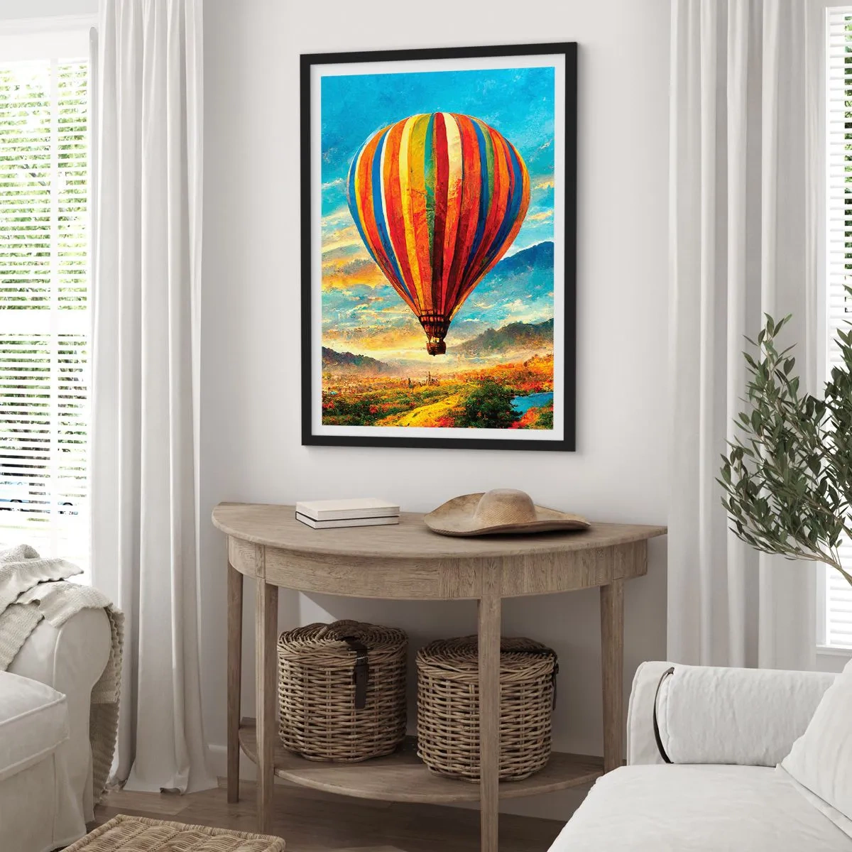 Poster in cornice nera - Nel silenzio si vede meglio - 70x100 cm