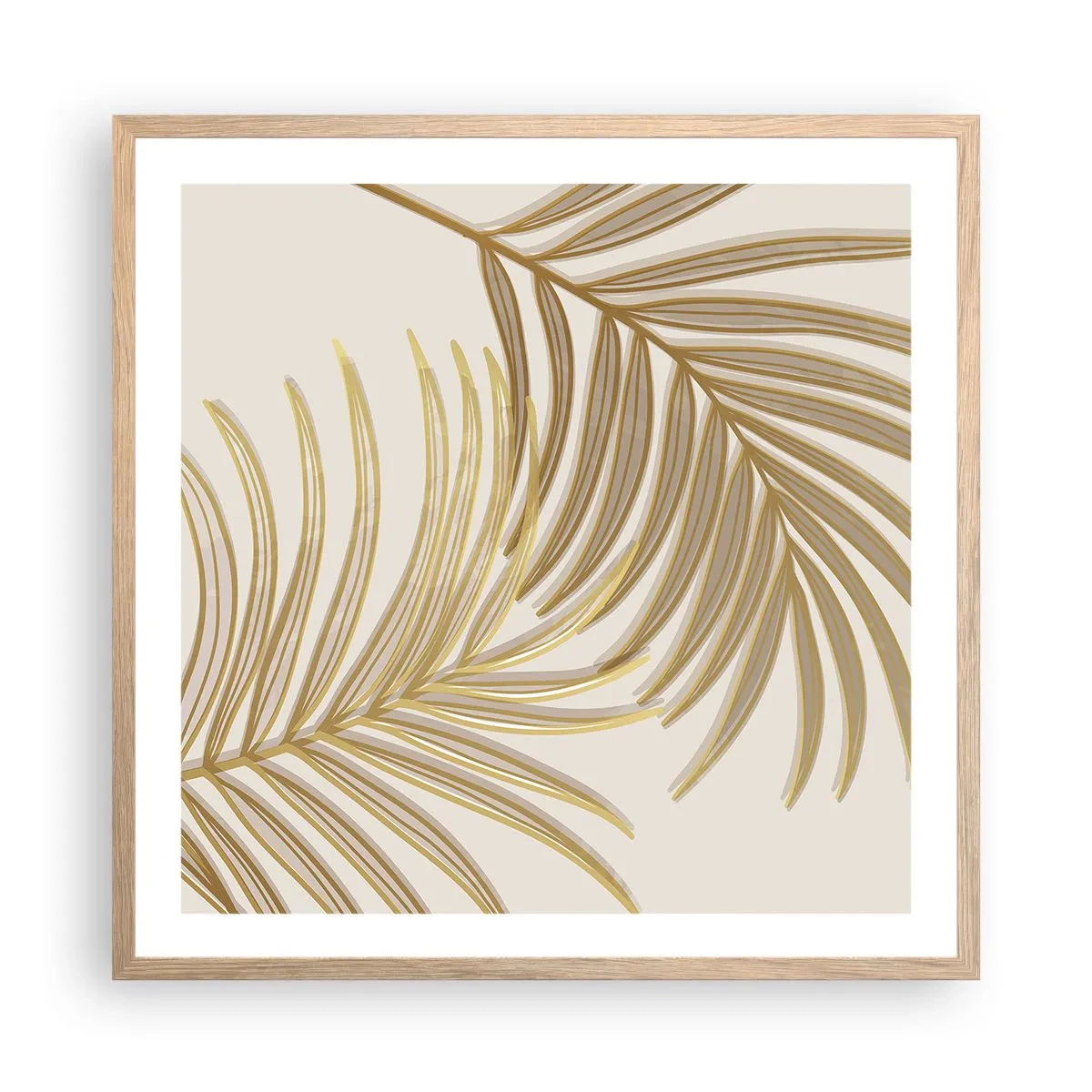 Poster in cornice rovere chiaro - Palma d'oro! - 60x60 cm