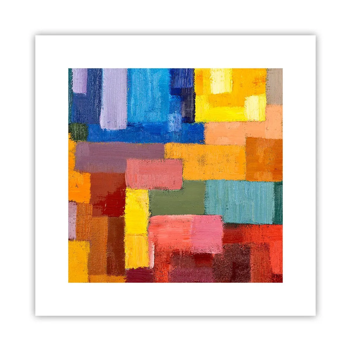 Poster - Ognuno diverso, tutti colorati - 30x30 cm
