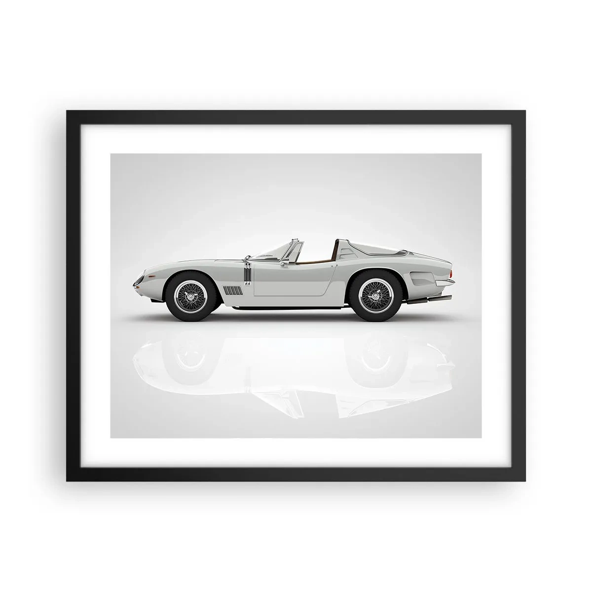 Poster in cornice nera - Promessa di divertimento - 50x40 cm