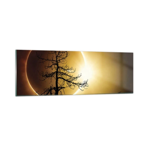 Quadro su vetro - Eclissi totale - 90x30 cm
