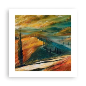 Poster - Paesaggio toscano - 40x40 cm