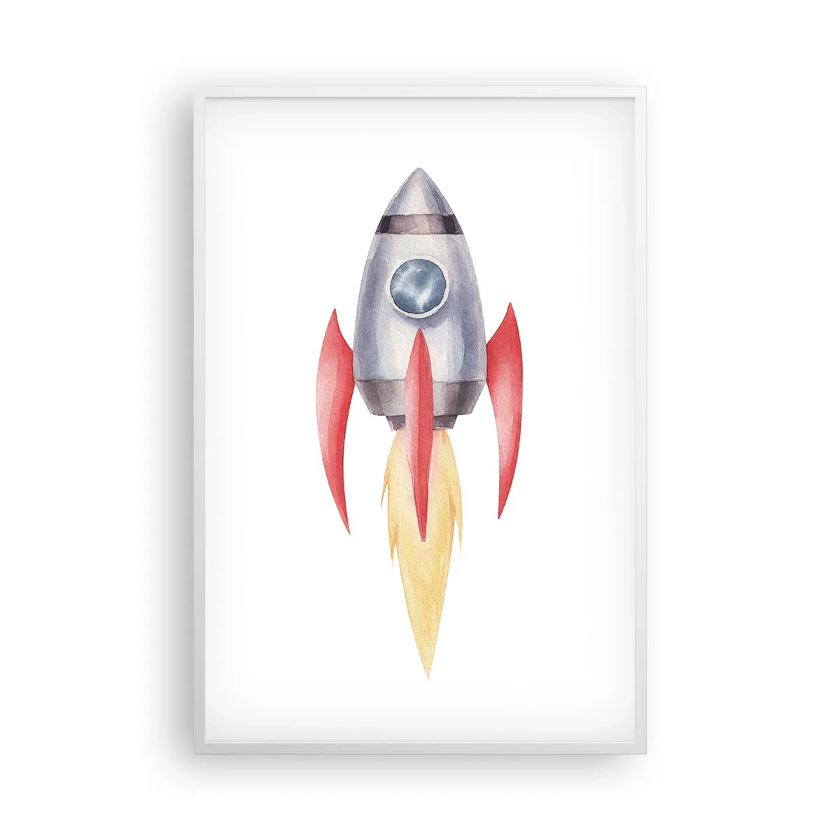 Poster in cornice bianca - Più in alto, più veloce, più lontano - 61x91 cm