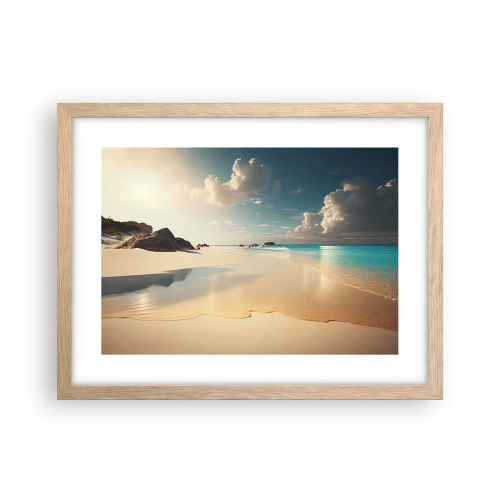 Poster in cornice rovere chiaro - Giornata ideale - 40x30 cm