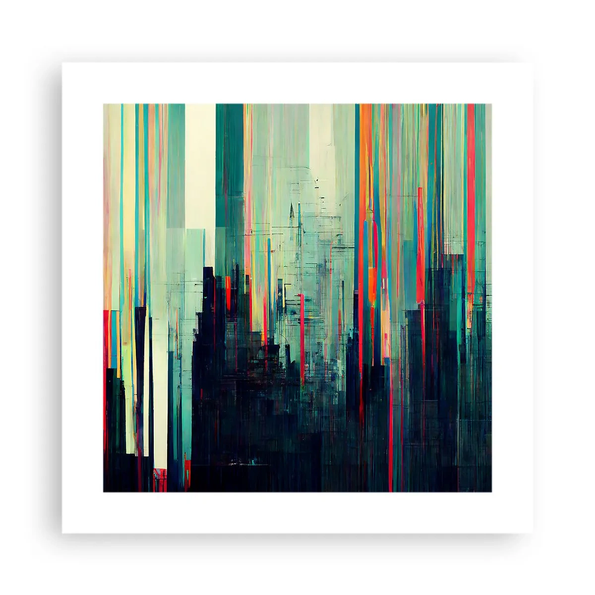 Poster - Città futuristica - 40x40 cm