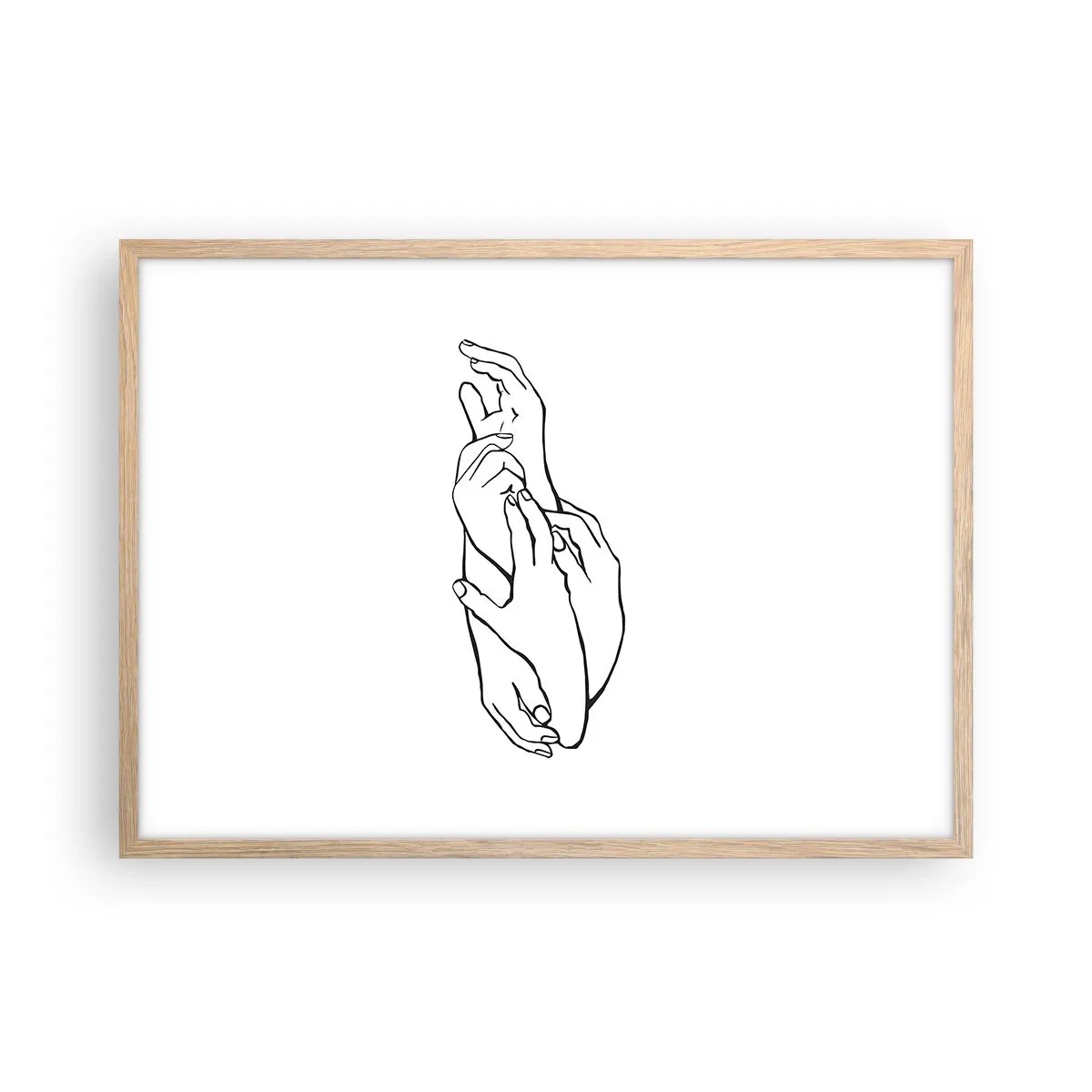 Poster in cornice rovere chiaro - Il tocco buono - 70x50 cm