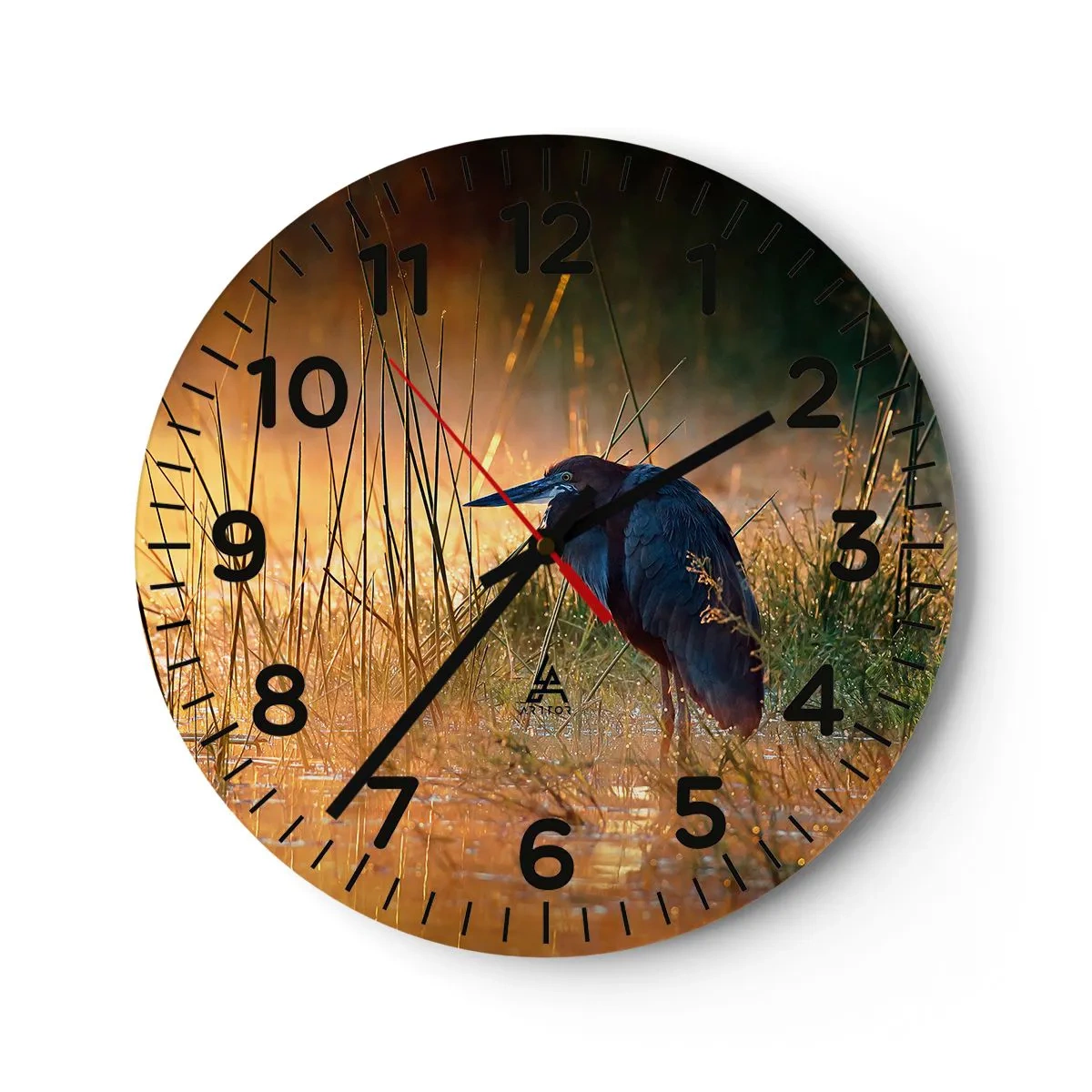 Orologio da parete - Orologio in Vetro - Basta con queste foto - 40x40 cm