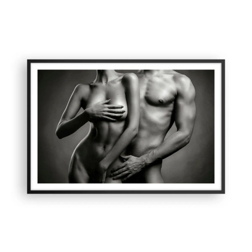 Poster in cornice nera - Adamo ed Eva - 91x61 cm