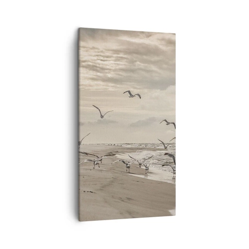 Quadro su tela - Stampe su Tela - Brusio del mare, canto degli uccelli - 45x80 cm