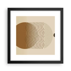 Poster in cornice nera - Sull'origine delle figure geometriche - 30x30 cm