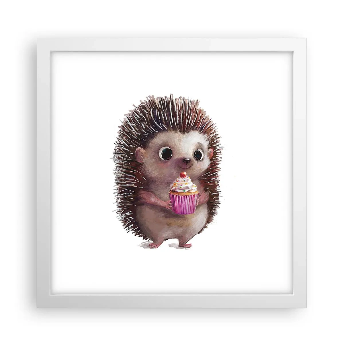 Poster in cornice bianca - Festa ogni giorno - 30x30 cm