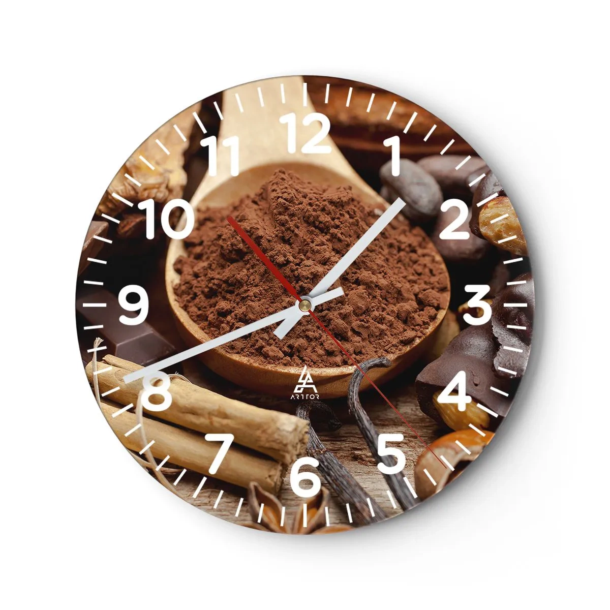 Orologio da parete - Orologio in Vetro - Ideale per i momenti di tristezza - 30x30 cm