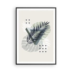 Poster in cornice nera - Natura e geometria: due ordini? - 70x100 cm