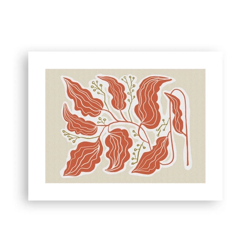 Poster - Folklore color corallo - 40x30 cm