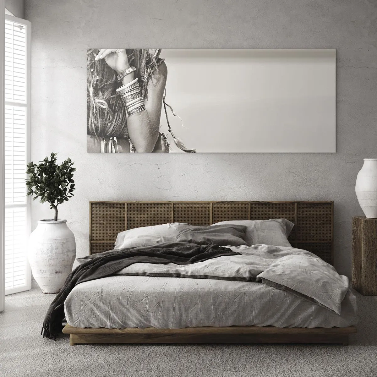 Quadro su vetro - Come una ragazza - 100x40 cm