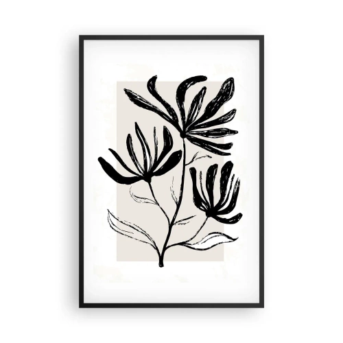 Poster in cornice nera - Uno schizzo per l'erbario - 61x91 cm