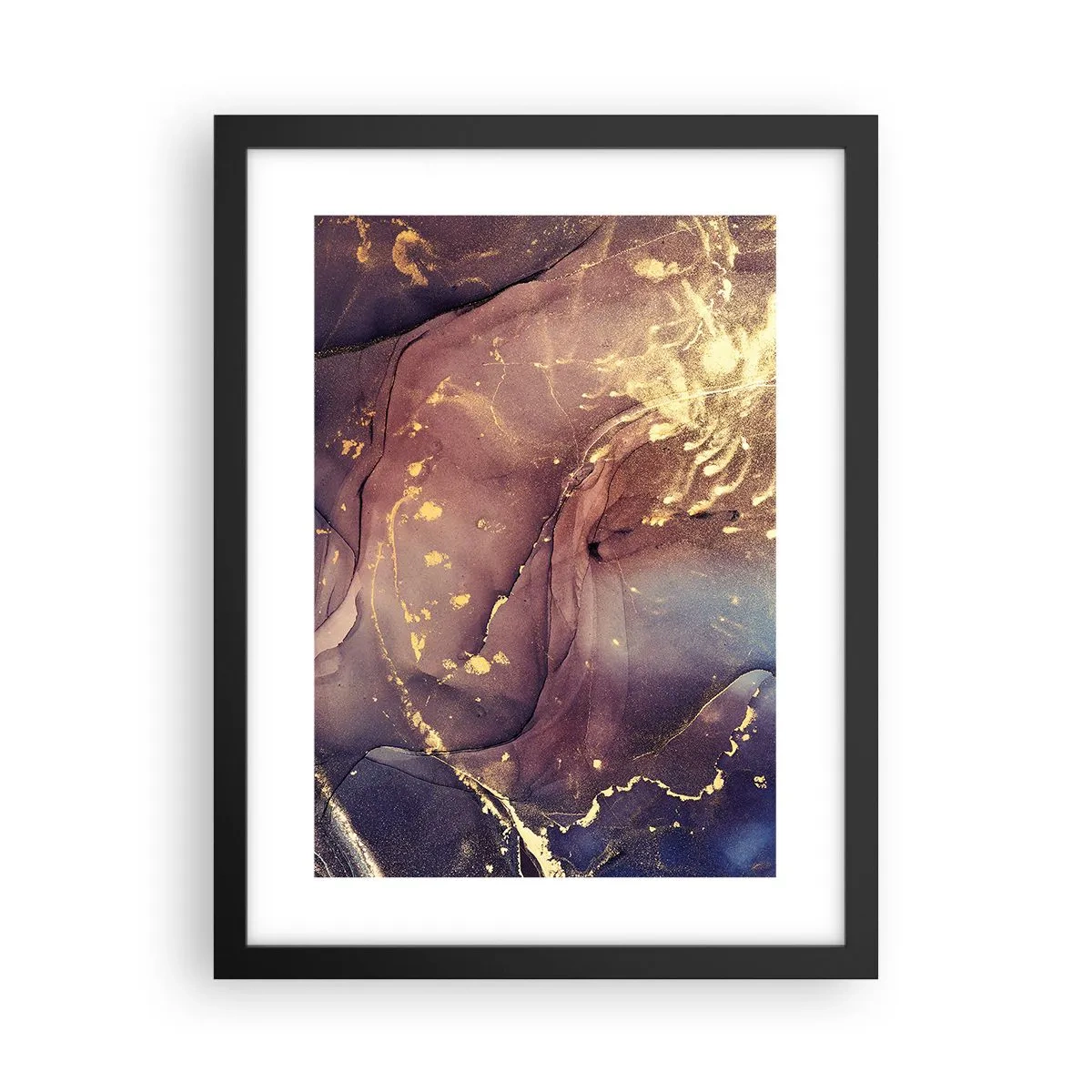 Poster in cornice nera - Materia e spirito - 30x40 cm