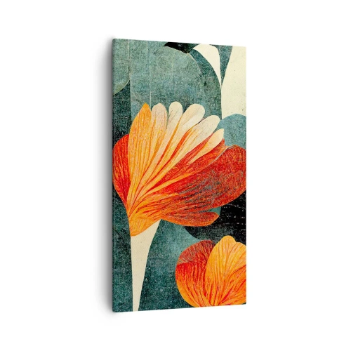 Quadro su tela - Stampe su Tela - Caldo dei tropici e fresco del verde - 55x100 cm