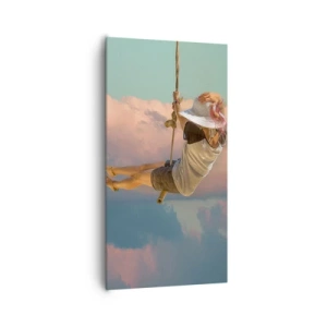 Quadro su tela - Stampe su Tela - Divertimento tra le nuvole - 65x120 cm