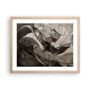 Poster in cornice rovere chiaro - La circolazione dei colori della terra - 50x40 cm