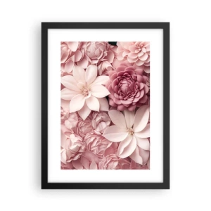 Poster in cornice nera - Nei petali di rosa - 30x40 cm