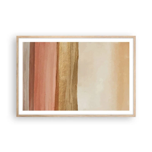 Poster in cornice rovere chiaro - Composizione verticale - 91x61 cm