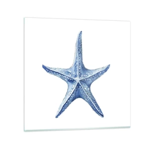 Quadro su vetro - Stella marina - 30x30 cm