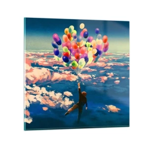 Quadro su vetro - Il sogno dell'infanzia realizzato - 60x60 cm