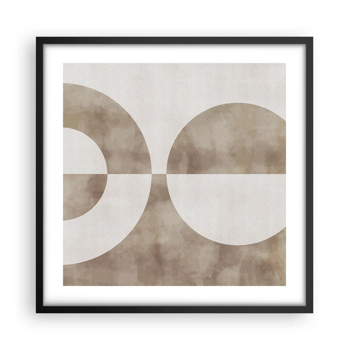 Poster in cornice nera - Analogie e differenze - 50x50 cm