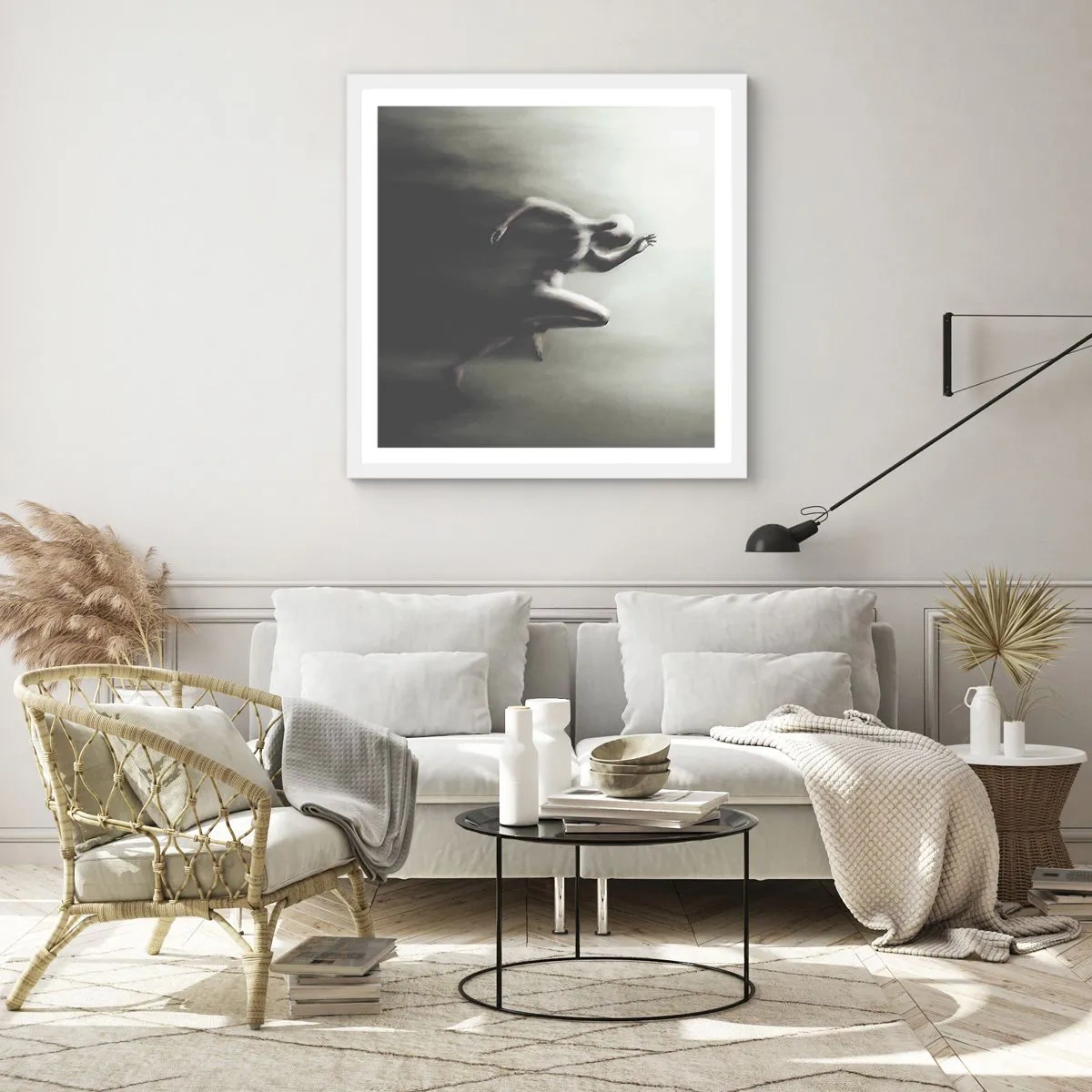 Poster in cornice bianca - Inarrestabile - 30x30 cm